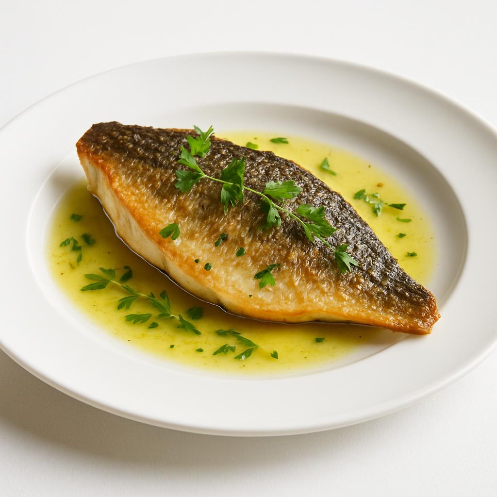 Окунь морской жаренный / запеченная (Тилапия)