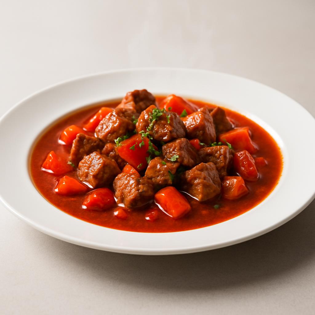 Гуляш со свининой