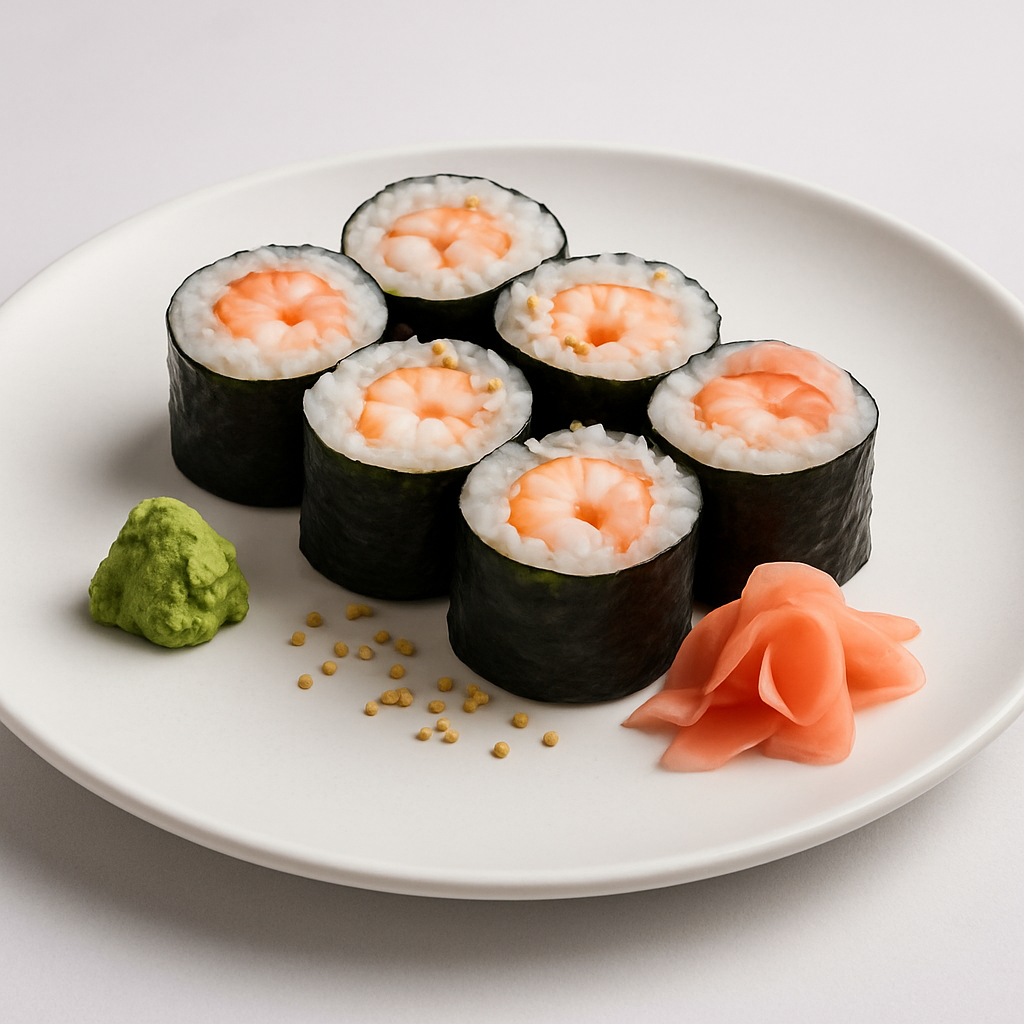 Ролл Норимаки с креветкой