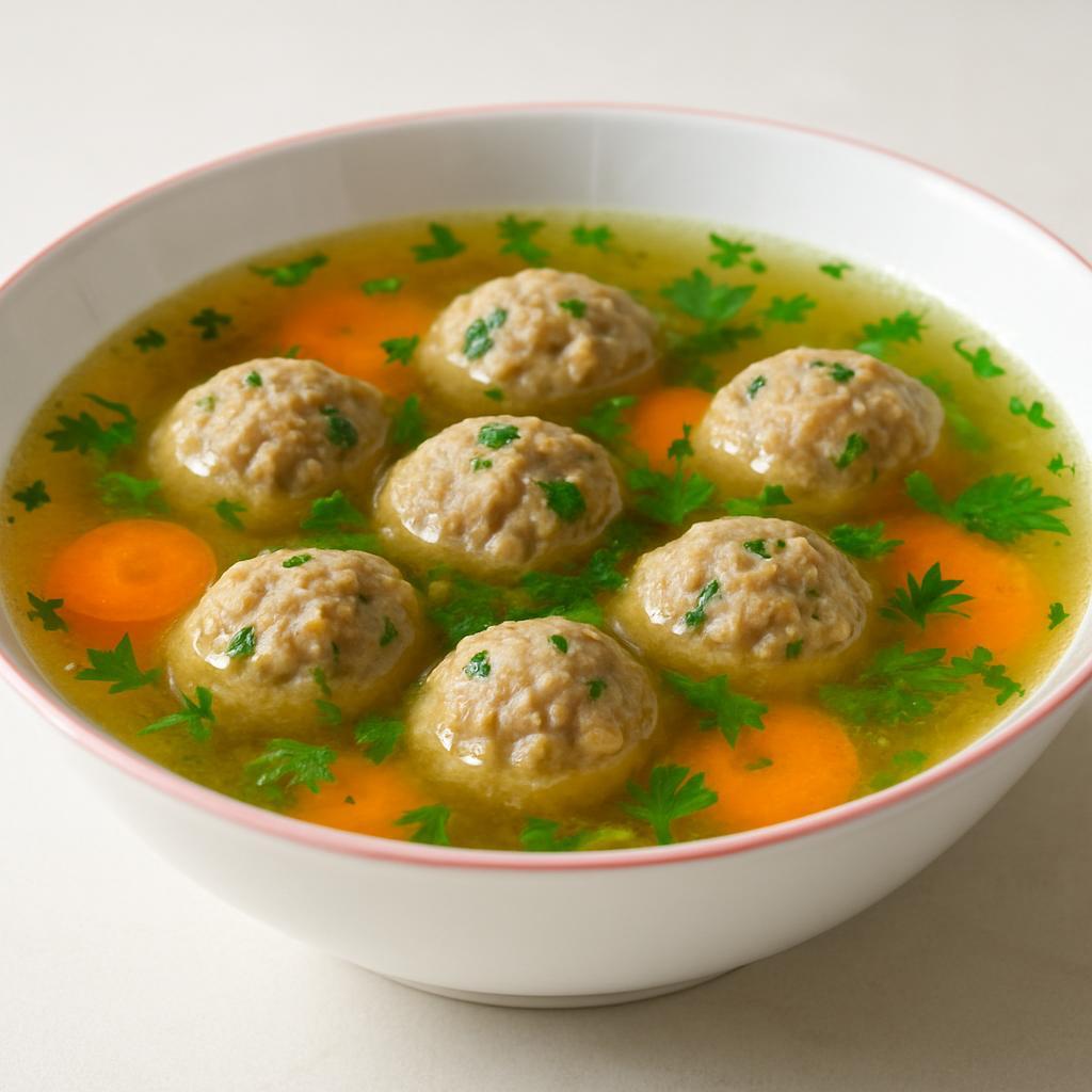 Суп с фрикадельками мяснымси