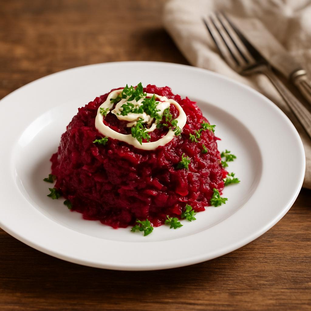 Свекла с майонезом