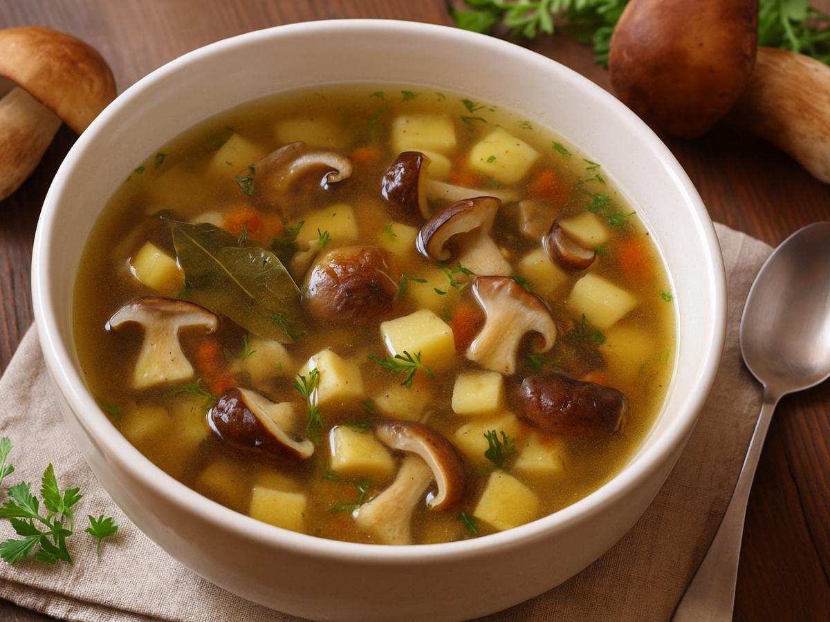 Суп грибной