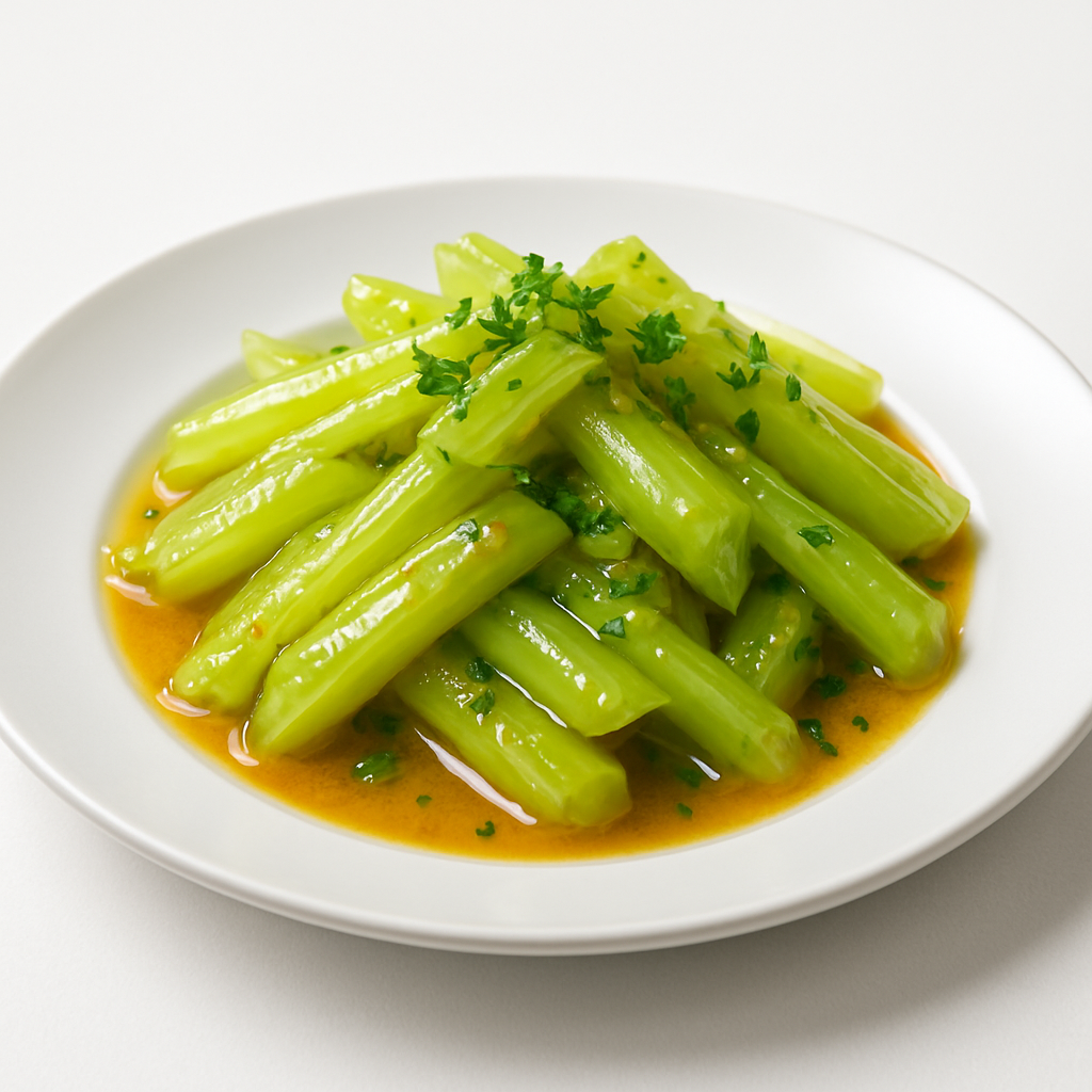 Салат из Сельдерея кисло-сладкий